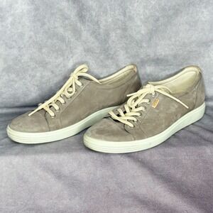 ECCO Soft7 Danish Design Gray Suede‎ Leather Lace Up Sneakers Mens 42EU 9US